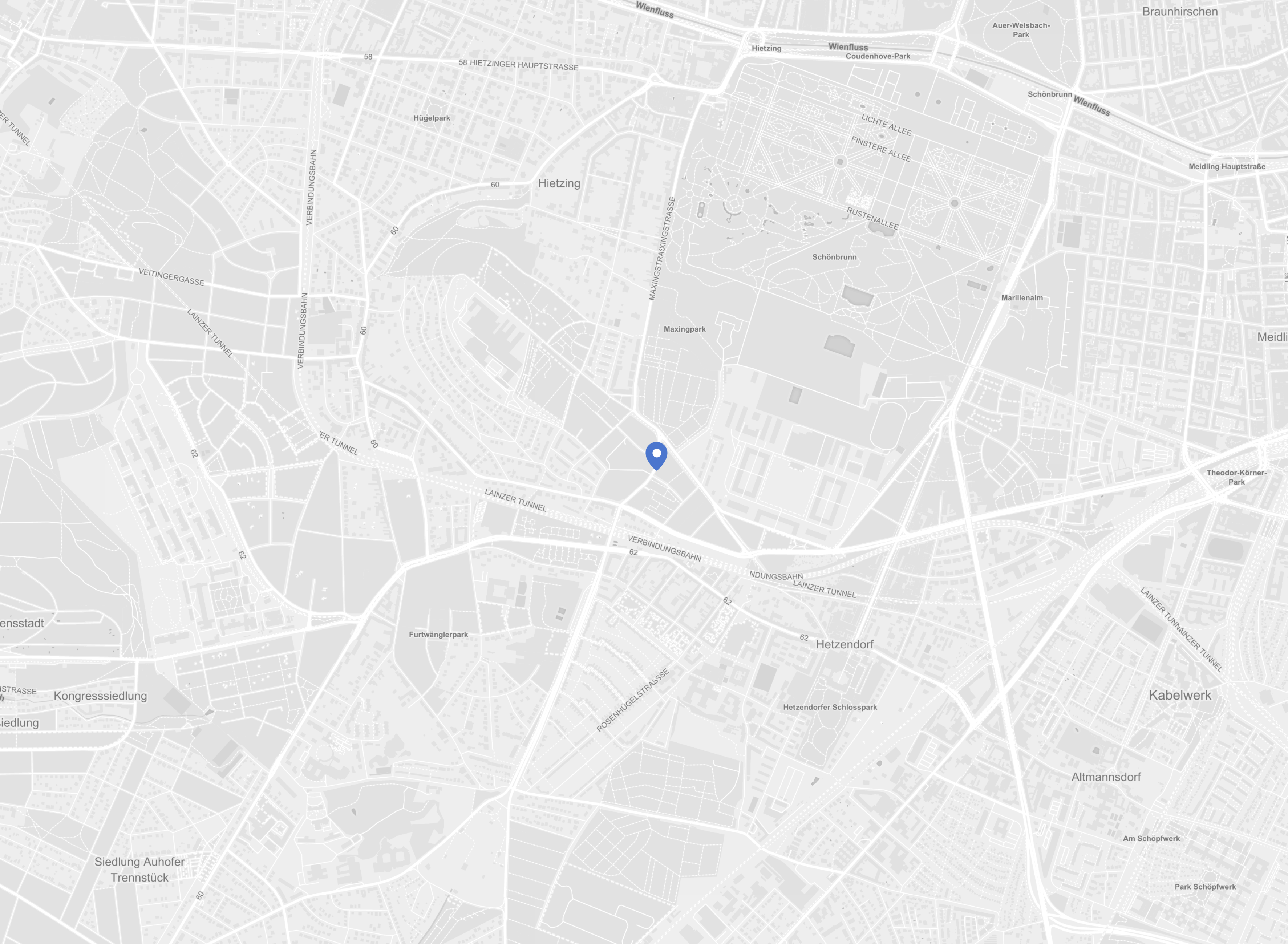 Map showing our location